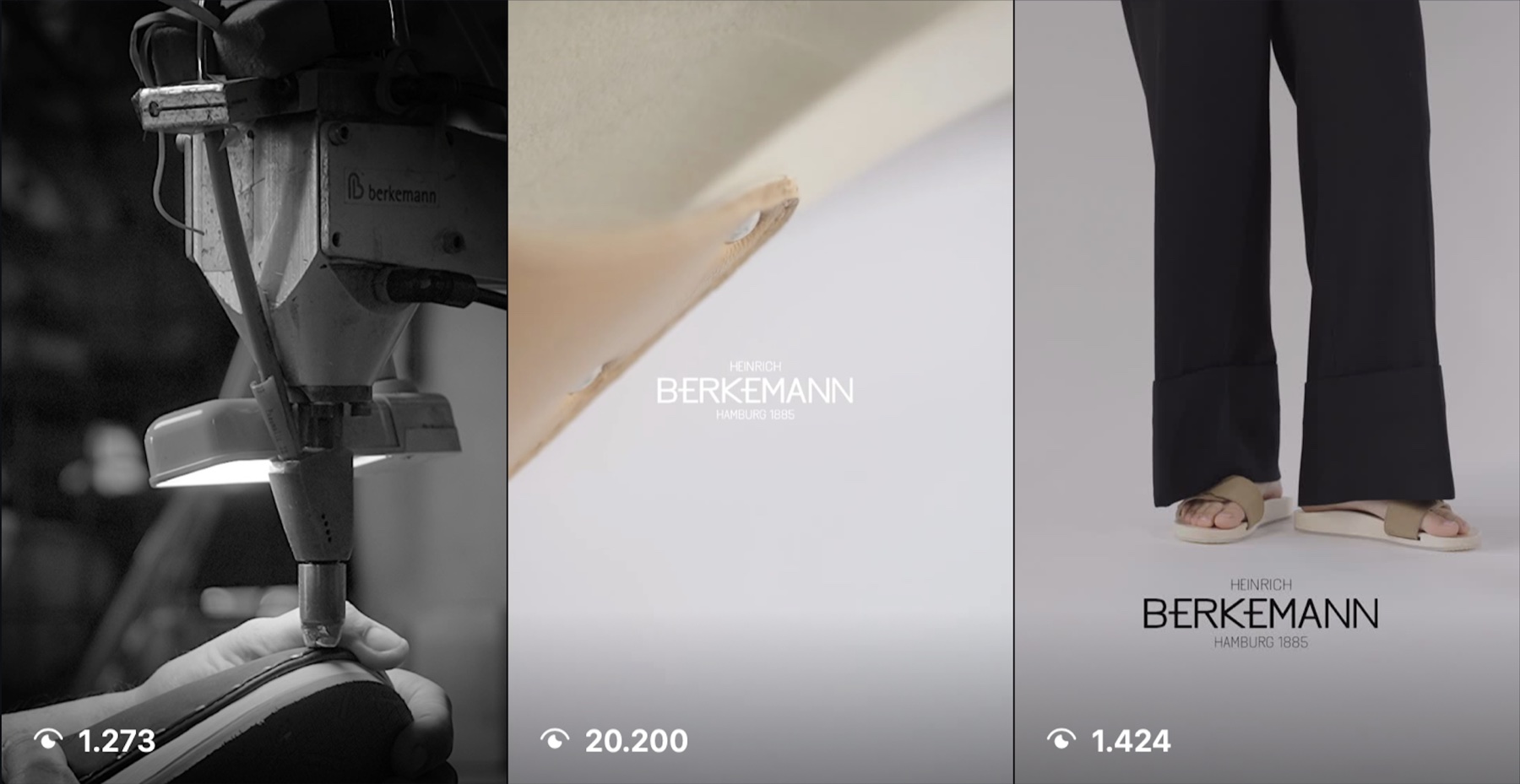 Dreiteilige Berkemann Social-Media-Auswahl